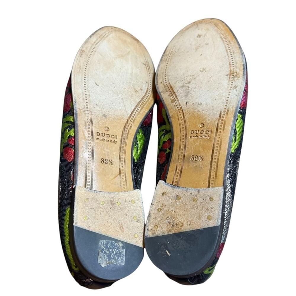 Gucci Jordaan Horsebit Slip On Loafers Floral Embroidered EU 38.5 US 8.5 - Picture 14 of 16